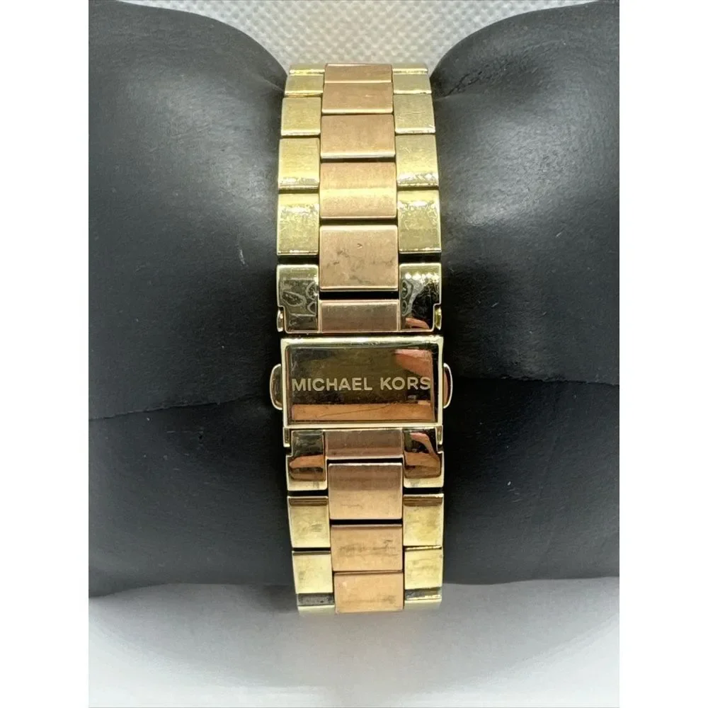 Michael Kors Ritz MK6475 Women's Two-Tone Analog Dial Chronograph Watch JNA743